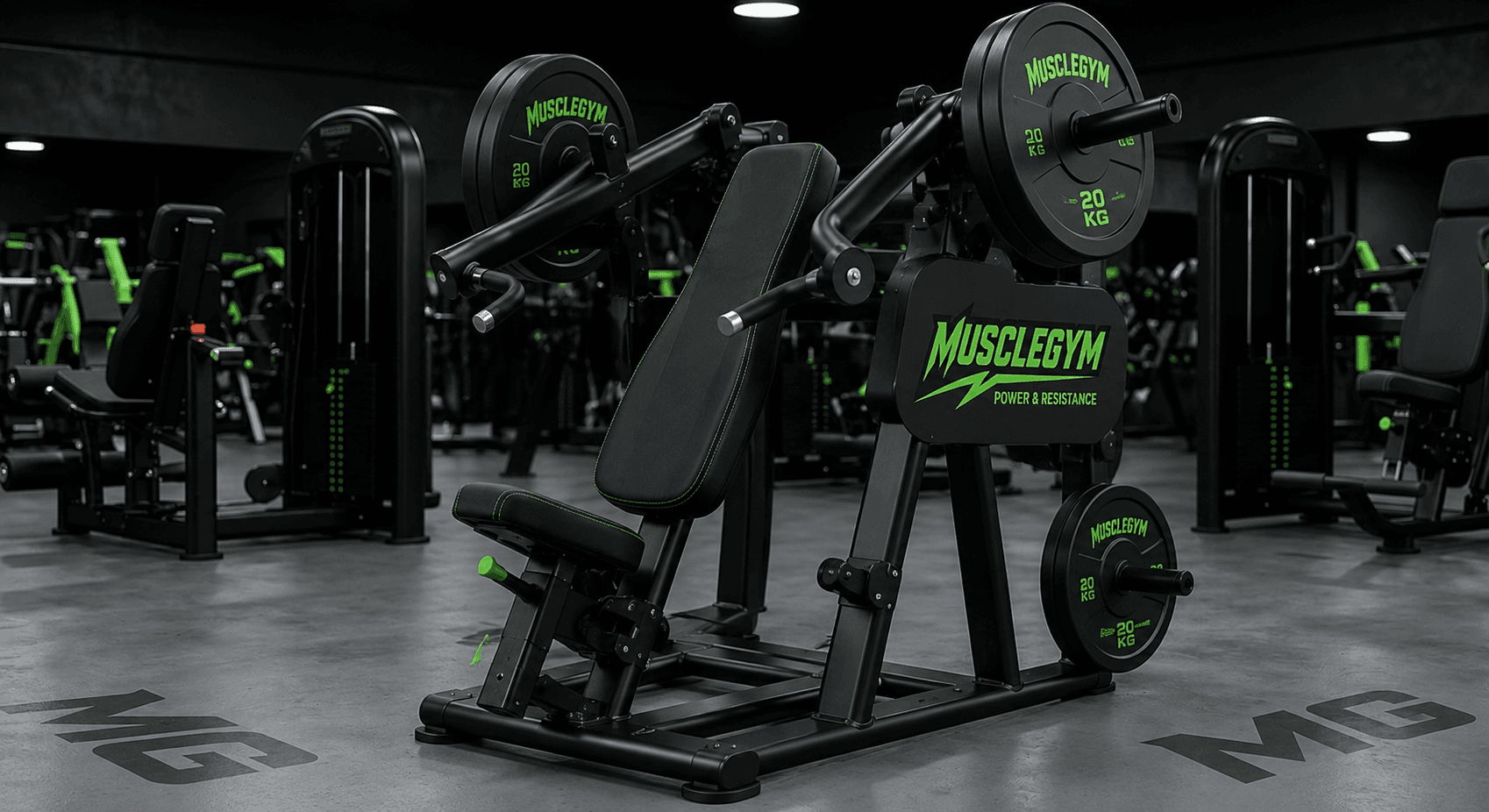 Press inclinado MuscleGym